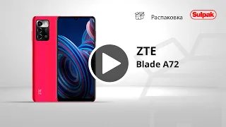 Смартфон ZTE Blade A72 3/64GB Red распаковка