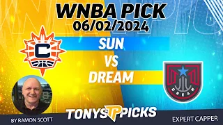 Connecticut Sun vs Atlanta Dream 6/2/24 WNBA Picks & Predictions by Ramon Scott,