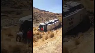 Accidente de Bus de la Empresa Palomino. Wari.