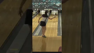 PWBA Bowler Daria Pajak Sent This Wild Messenger! #shorts #bowling