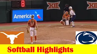 Penn State vs #2 Texas Softball Game Highlights, March 4 2024