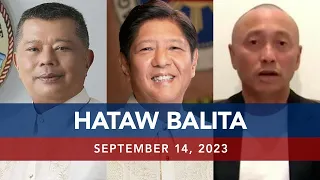 UNTV: HATAW BALITA  |   September 14, 2023