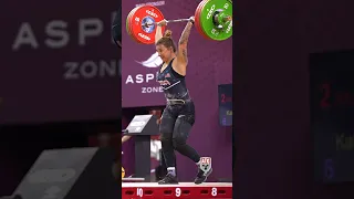 Kate Vibert (71kg 🇺🇸) 142kg / 313lbs PR C&J Slow Motion! #cleanandjerk  #weightlifting #slowmotion