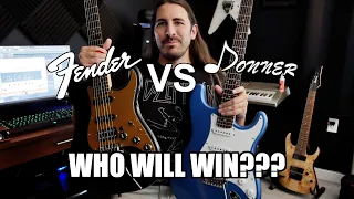 $100 Guitar vs. Fender Stratocaster - Donner DST-100T Review