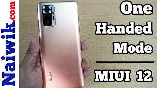 One-Handed Mode in Redmi Note 10 Pro Max || Miui 12