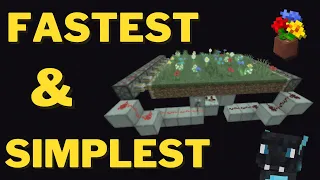 The EASIEST Flower Farm in Minecraft Bedrock