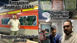 JOURNEY IN RAJDHANI EXPRESS | 2 AC SERVICES AND FOOD | KSR BANGALORE To Delhi | #indian_railway