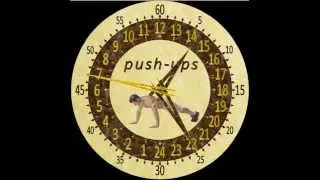 Часы в 24ти часовом циферблате. Отжимания. 24 Clock shows time on a 24-hour dial. Push-ups