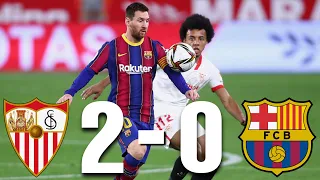 Sevilla vs Barcelona [2-0], Copa del Rey, Semi-Final, 1st Leg - MATCH REVIEW