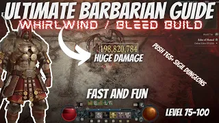 DIABLO 4 - Ultimate Barbarian guide (Whirlwind + Bleed meta build)