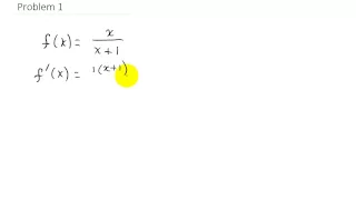 Calculus Derivative Using Quotient Rule Polynomial