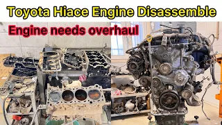 2TR 2.7L Engine Disassembly Of Toyota Hiace