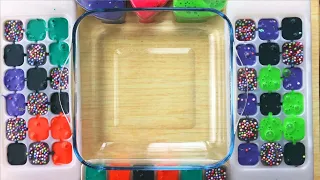 Mixing Store Bought Slime Into Clear Slime   Most Satisfying Slime Videos ! Maria Slime