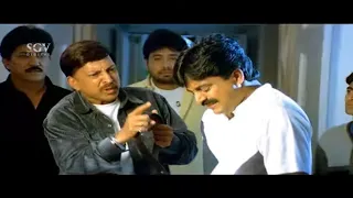 Dr.Vishnuvardhan Shocked, Brother Gave Supari to Murder | Shobhraj | Jyeshta Kannada Movie Scene