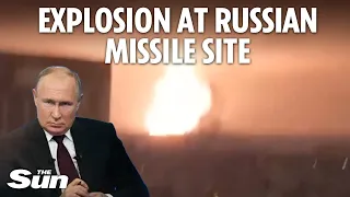 Mystery explosion rocks Russian missile site as Russia 'tries to cover it up'