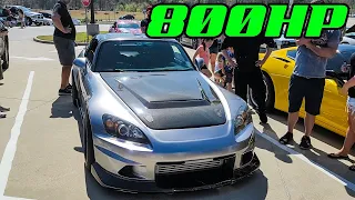 FULLY BUILT S2000 STEALS CARS AND COFFEE