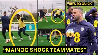 Kobbie Mainoo shocked Kyle Walker with Crazy Skills in England's training | Man United News