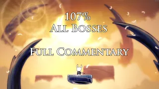 Hollow Knight 107% All Bosses Speedrun with Full Commentary