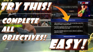 WWE 2K23- How To Complete ALL Showcase Mode Objectives! EASY! (Unlock Everything In Showcase Mode!)