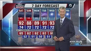 Cuyler Diggs KGUN 9 Weather Forecast Friday, September 5, 2014