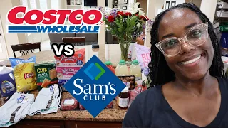 Costco vs Sam's club | Same day Same Items | Who's cheaper? Shop with me for grocery haul