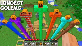 WHICH LONG GOLEM IS THE BEST  What SUPER LONGEST GOLEM SHOULD I SPAWN in Minecraft