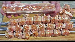 Turkish Chicken Shish Kebab Recipe Skewer Symmetrical Special Shaping Method