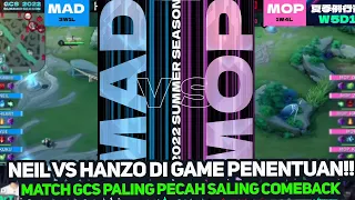 HANZO VS NEIL | INI MATCH GOKIL SIH WAJIB BANGET DITONTON SALING COMEBACK GINI! | MAD VS MOP GAME 5