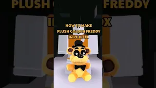 How TO MAKE PLUSH GOLDEN FREDDY (FNAF) in ROBLOX #roblox #robloxavatar #fivenightsatfreddys #shorts