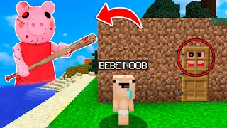 CASA BEBE NOOB VS CREEPYPASTA PIGGY MINECRAFT TROLL + ROLEPLAY