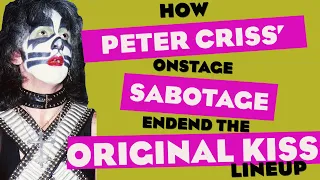 How Peter Criss's onstage sabotage ended the original KISS lineup