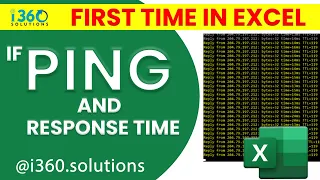 How To Monitoring IP without any tool in Microsoft Excel | Ping Test & Response Time