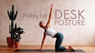 Pilates For Desk Posture | 10 Minute Break | Lottie Murphy