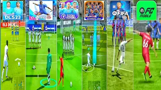 DLS VS VIVE LE FOOTBALL VS TOTAL FOOTBALL VS eFOOTBALL MOBILE VS FIFA MOBILE VS EA FC MOBILE (4K)