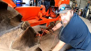 Economy Power King Tractor Service and Tiller Installation Part 1 The Bent Frame