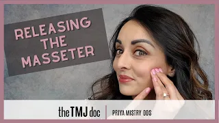 Releasing the Masseter - Priya Mistry, DDS (the TMJ doc) #tmj #tmjexercises #jawpopping