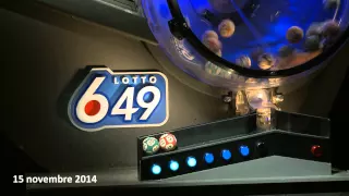 Tirage Lotto 6/49 15 novembre 2014