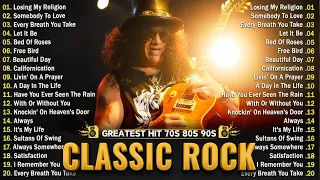 Best Classic Rock Songs 70s 80s 90s - Metallica, Queen, Guns N Roses, ACDC, Nirvana, U2, Bon Jovi