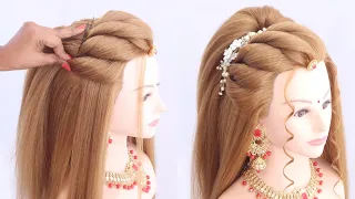 Festival Special Beautiful Hairstyle For Young Age Girl | Braids Hairstyles For Wedding & Party