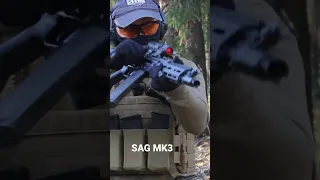 Шасси SAG Mk3 в действии