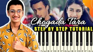 Chogada Tara - Easy Piano Tutorial | Step by Step With Notes & Chords | Loveyatri | Darshan Raval 🔥