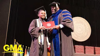 13-year-old makes history as youngest graduate from Oklahoma City Community College l GMA