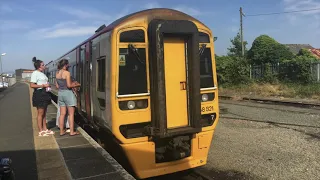 Pwllheli station and Pwllheli goods level crossing