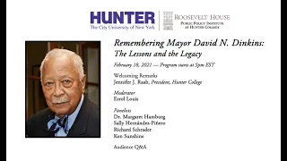 Remembering Mayor David N. Dinkins: The Lessons and the Legacy