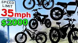 Top 35mph E-Bikes for Only $2000 Dollars *2024