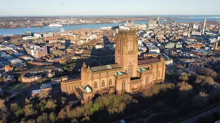 Liverpool Cathedral by Drone