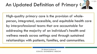 Implementing High Quality Primary Care - Report Release Webinar
