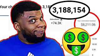 How Much YouTube Paid Me For 3 MILLION Channel Views (REAL NUMBERS)