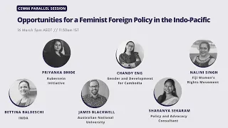 CSW66 - Opportunities for a Feminist Foreign Policy in the Indo-Pacific