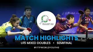 A. Kurmangaliyev/H. Goda vs T. Tanimoto/R. Mende | U15 XD SF | ITTF World Youth Championships 2022